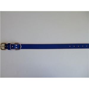 岡野製作所 ソフトなめし平首輪 #30 ブルー【ペット用品】【首輪】