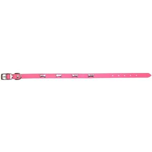 岡野製作所 Wレザーカラー ボーン 2L ピンク【ペット用品】【首輪】