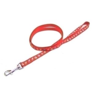 岡野製作所 蓄光フットリード #20 レッド【ペット用品】【リード】