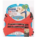 ターキー 愛情胴輪スポーツ L 赤 ADS-L／RD【ペット用品】【ハーネス】