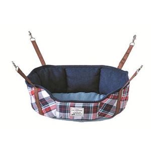 ボンビアルコン キャットファンモック ラウンド デニムチェック【ペット用品】【サークル・ケージ】