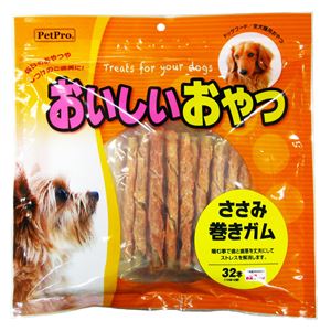 ペットプロジャパン ペットプロ おいしいおやつ ささみ巻きガム 32本入【ペット用品】