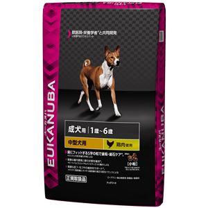 ユーカヌバ 1歳〜6歳用 中型犬種小粒健康維持用（メンテナンス） 7.5Kg 【犬用・フード】 【ペット用品】