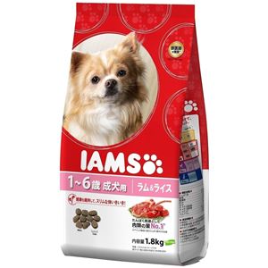 アイムス 成犬用（1歳〜6歳） ラム＆ライス 1.8kg 【犬用・フード】 【ペット用品】