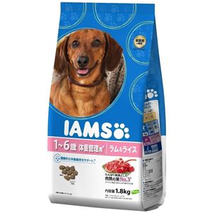 アイムス 体重管理用（1歳〜6歳） ラム＆ライス 1.8kg 【犬用・フード】 【ペット用品】