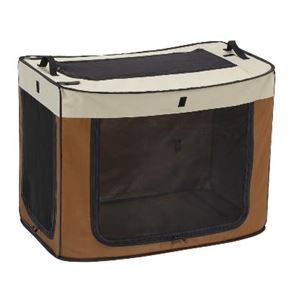 マルカン どこでもワンタッチケージ M ブラウン DP-683 【キャリー】 【ペット用品】