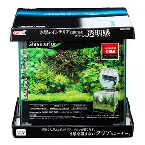 ジェックス グラステリアキューブ 300セット 【水槽用品】 【ペット用品】