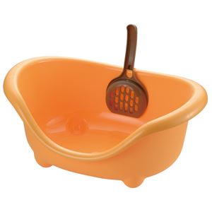 リッチェル こネコのトイレ オレンジ 【ペット用品】