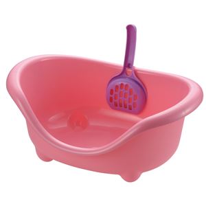 リッチェル こネコのトイレ ピンク 【ペット用品】