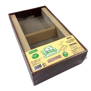 ペットプロ 猫ちゃんのつめみがき 木目BOX付 4個パック 【爪磨き】 【ペット用品】