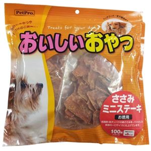 ペットプロ おいしいおやつ ささみミニステーキ お徳用 100枚 【犬用・フード】 【ペット用品】