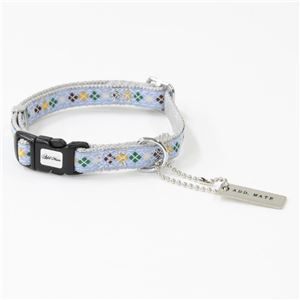 アドメイト アーガイルカラー SS ライトブルー 【首輪】【ペット用品】