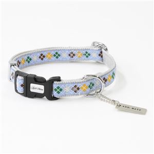 アドメイト アーガイルカラー S ライトブルー 【首輪】【ペット用品】