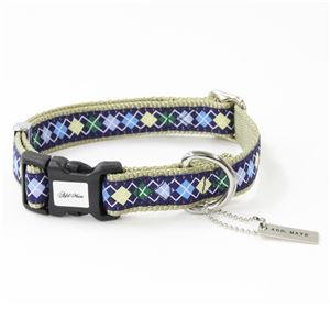 アドメイト アーガイルカラー M ブルー 【首輪】【ペット用品】