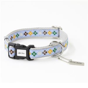 アドメイト アーガイルカラー M ライトブルー 【首輪】【ペット用品】