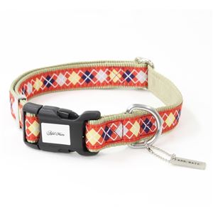 アドメイト アーガイルカラー L レッド 【首輪】【ペット用品】