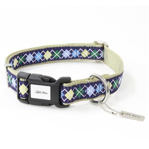 アドメイト アーガイルカラー L ブルー 【首輪】【ペット用品】