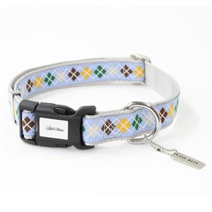 アドメイト アーガイルカラー L ライトブルー 【首輪】【ペット用品】