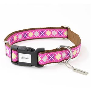 アドメイト アーガイルカラー L ピンク 【首輪】【ペット用品】