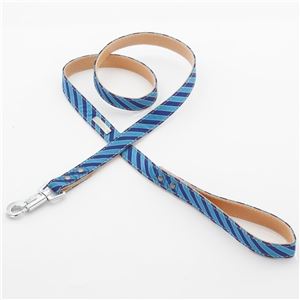 ヤマヒサ シャルマン ストライプリード S ブルー 【リード】【ペット用品】
