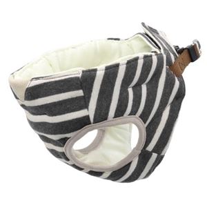 ヤマヒサ 7歳からのやさしいハーネス ボーダー SS グレー 【ハーネス】【ペット用品】