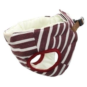 ヤマヒサ 7歳からのやさしいハーネス ボーダー S レッド 【ハーネス】【ペット用品】