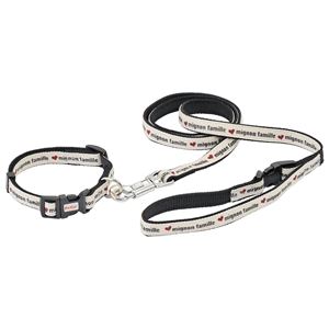 ヤマヒサ ワンワンカジュアル デニムスタイル カラー＆リード S ホワイト 【リード】【ペット用品】