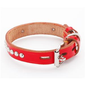 ヤマヒサ BL 手縫平首輪中一 36mm レッド 【首輪】【ペット用品】