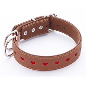 ヤマヒサ BL ハーティ平首輪 21mm ブラウン 【首輪】【ペット用品】