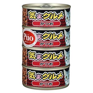 （まとめ）アイシア 気まグルメ かつお 155g×4P【猫用・フード】【ペット用品】【×12セット】
