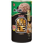 （まとめ）ペットライン Nキャネット 魚正 かつお 160g×3【猫用・フード】【ペット用品】【×18セット】