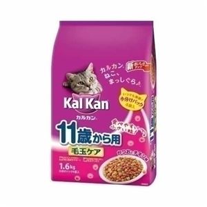 （まとめ）マースジャパンリミテッド カルカンドライ11歳毛玉ケア 1.6Kg【猫用・フード】【ペット用品】【×6セット】
