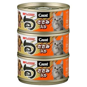 （まとめ）日清ペットフード キャラット・旬 ささみ入り 80g×3【猫用・フード】【ペット用品】【×18セット】