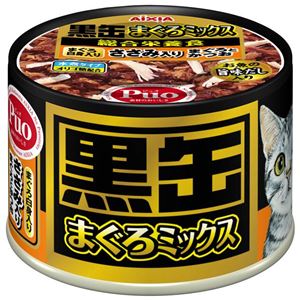 （まとめ）アイシア 黒缶まぐろミックス ささみ入り 160g 【猫用・フード】【ペット用品】【×48セット】