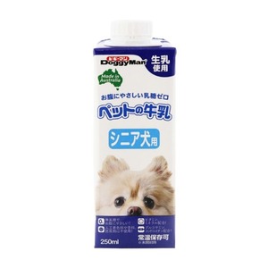 （まとめ）ドギーマンハヤシ ペットの牛乳 シニア犬用 250ml 【犬用・フード】【ペット用品】【×24セット】