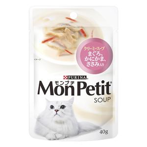 （まとめ）ネスレ モンプチパウチ クリーミー仕立ささみ入40g 【猫用・フード】【ペット用品】【×48セット】