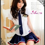 コスプレ 2011新作 女子高生 ミニスカ セーラー服 コスチューム3点セット