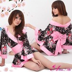 コスプレ 2011年新作 セクシー☆花柄着物コスチュームセット