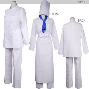 《大きいサイズ》WORKING！！コックさんユニフォームセット 【イベント/パーティ/仮装/コスプレ/コスチューム/制服/衣装】04000199-5L