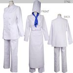 《大きいサイズ》WORKING！！コックさんユニフォームセット 【イベント/パーティ/仮装/コスプレ/コスチューム/制服/衣装】04000199-5L