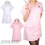 白衣の天使☆ナース服シングルタイプ【ハロウィン/イベント/仮装/看護服/ワンピース/コスプレ/コスチューム/衣装】QA01000504 Lサイズ ピンク
