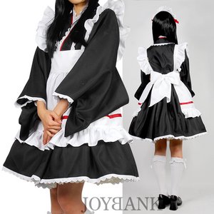  和菓子屋メイド♪ 和風メイドコスチューム【ハロウィン/クリスマス/イベント/パーティ/仮装/コスプレ/コスチューム/メイド/衣装】01000636-Mサイズ