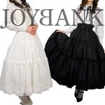ボリュームロングパニエ☆88cm【ハロウィン/クリスマス/イベント/パーティ/仮装/コスプレ/ペチコート/スカート】09000263 ブラック