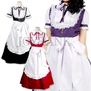 シルフィードロングメイド【制服/ロリータ/お嬢様/クリスマス/イベント/仮装/コスプレ/コスチューム/メイド/メルヘン/衣装】01000593 Lサイズ パープル