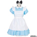 《廉価版》アリスメイドコスチューム♪ ワンピースセット【ハロウィン/クリスマス/イベント/仮装/パーティ/コスプレ/コスチューム/メイド/衣装】02000148