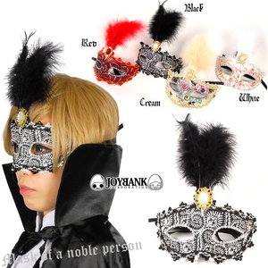 カーニバル★デコストーン仮面【仮面舞踏会/仮装パーティ/パーティ/ダンス/イベント/アイテム/ハロウィン/クリスマス/仮装】ZA-458 レッド 