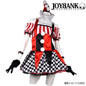 ★ミックス柄ピエロ★ミニワンピースコスチューム【ハロウィン/クリスマス/パーティ/イベント/仮装/道化師/サーカス/コスプレ/コスチューム/衣装】01000698