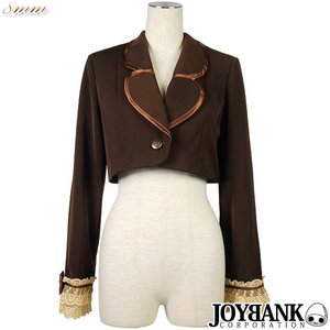 令嬢風フリル袖ショートジャケット 【クラシカル/ゴスロリコスプレ/コスチューム/衣装】01000681M ブラウン