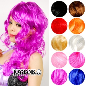 ウェーブロング★カラーウィッグ【ハロウィン/クリスマス/イベント/パーティ/仮装/ウィッグ/コスプレ/コスチューム/アイテム/非耐熱/かつら/宴会演劇】CA005 チェリー