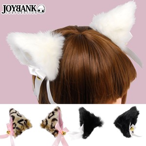 ふわふわ鈴付き♪ ねこみみヘアクリップ【イベント/パーティ/仮装/猫耳/アニマル/ねこみみ/小物/雑貨/アイテム/コスプレ/コスチューム】CA039 ブラック